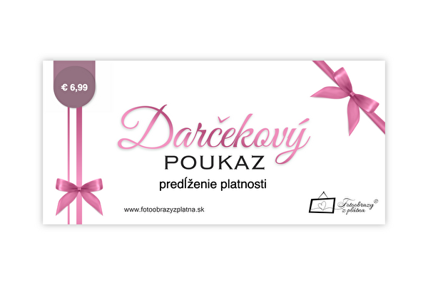 Predĺženie darčekového poukazu