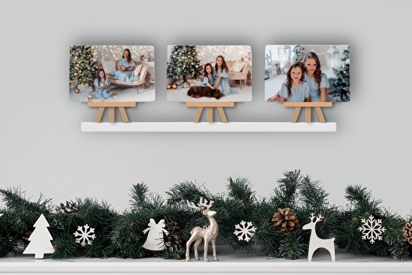 Fotoobrazy 3 kusov 15x10 z vlastnej fotografie zo stojankom