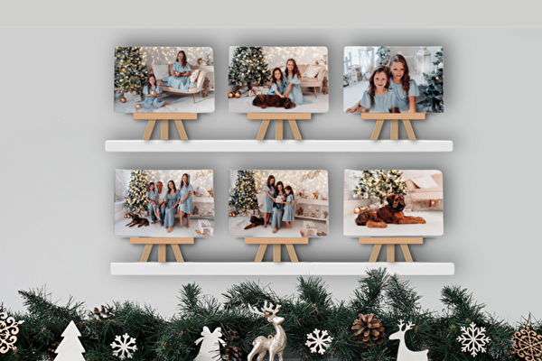 Fotoobrazy 6 kusov 15x10 z vlastnej fotografie zo stojankom