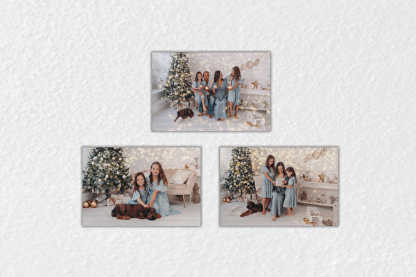 Tlač na drevo sada 3 kusov 15x10 cm z vlastnej fotografie