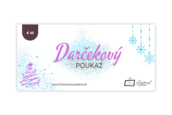 Darčekový poukaz 40 €